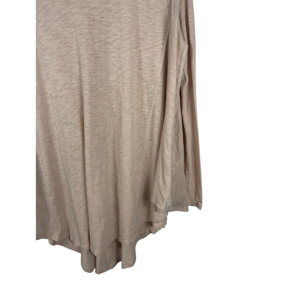 We The Free Free People Oversized Tunic Top Blush Long Sleeve Asymmetrical Hem M